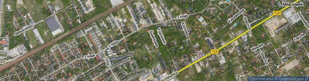 Zdjęcie satelitarne Świerkowa ul.